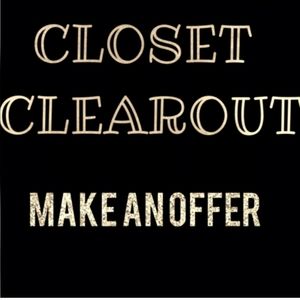 Closet clearout!